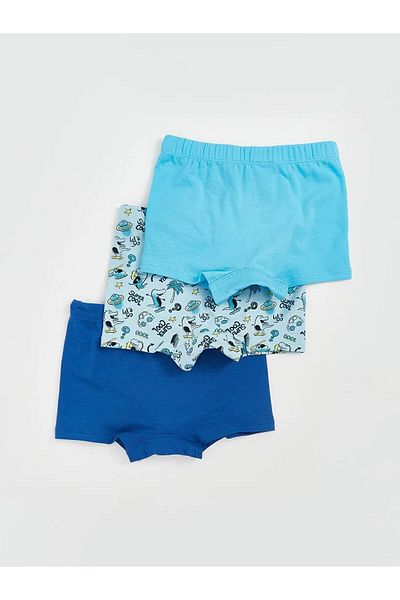 LC Waikiki LCW Kids بوكسر للأولاد من القطن الممشط بخصر مطاطي 3 قطع (W5)