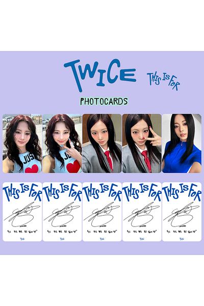 Kpop Dünyasi Σετ φωτογραφικών καρτών TWICE Tzuyu '' This is For ''
