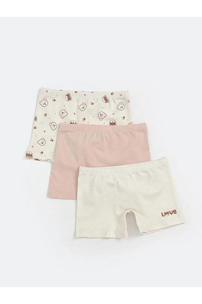 LC Waikiki LCW Kids Boxer pentru fete cu talie elastică 3 piese (W5)