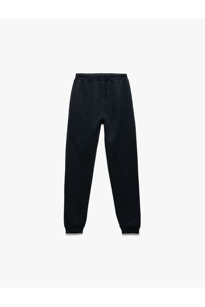 Koton Cotton Tie Waist Basic Jogger Sweatpants