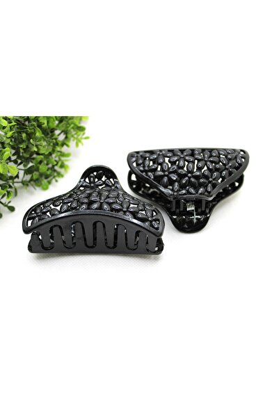 Tezcan Aksesuar 8 سم موديلات مشابك متنوعة منقوشة، عبوة من قطعتين