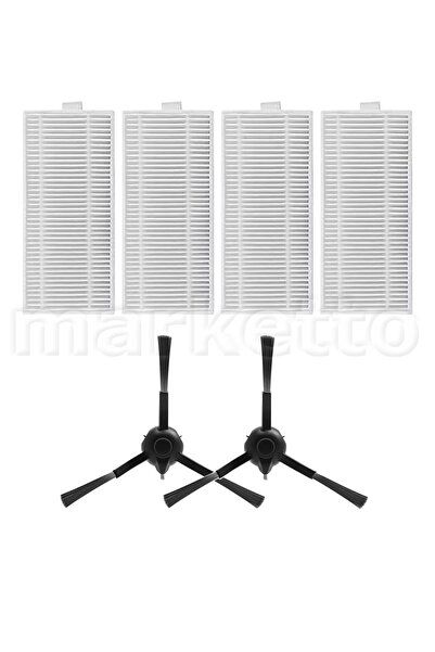Marketto 360 compatibil S10 Vacuum Mop Pro Cleaner Robot inteligent cu filtru Hepa Set de perii laterale 6 bucăți
