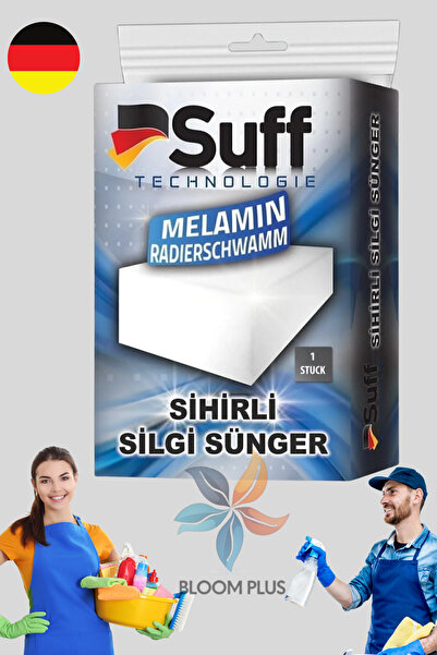 bloomplus 1 Adet Sihirli Silgi Sünger Nano Kalite Toz Su Emici Çok Amaçlı Ara...