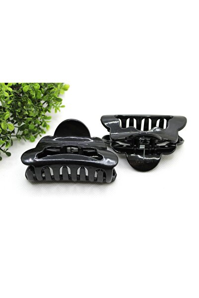 Tezcan Aksesuar 8 سم موديلات مشابك متنوعة منقوشة، عبوة من قطعتين