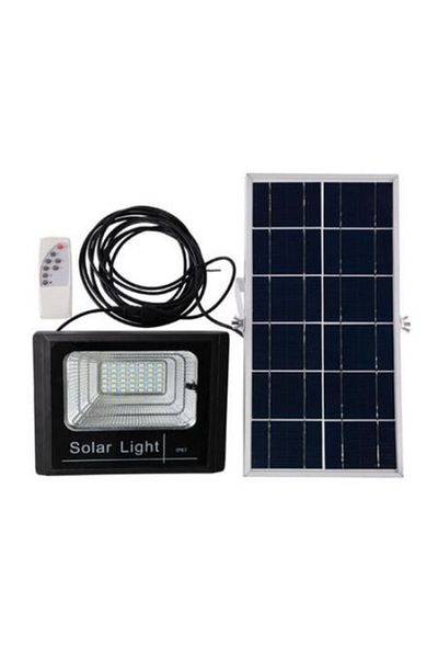 KlaussTech Kit de proiecție cu lumină solară, putere 50w + panou solar + telecomandă
