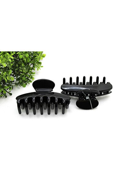 Tezcan Aksesuar 8 سم موديلات مشابك متنوعة منقوشة، عبوة من قطعتين