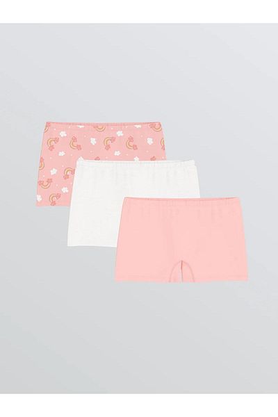LC Waikiki Boxeri pentru fete imprimate LCW Kids 3 piese (W5)