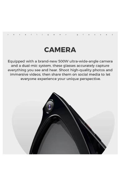 M01 Smart Bluetooth Glasses 4K Camera, Music, AI Translation, ENC Calling, AR Video for Men/Women