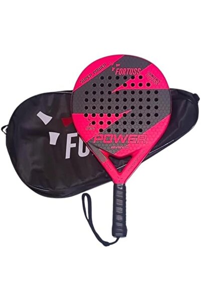 FORTUSS Padel Tennis Racket - Full Carbon Fiber - 3D Hexagon Surface with Light EVA Memory Flex Foam