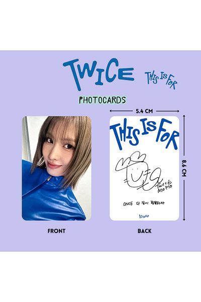 Kpop Dünyasi Σετ φωτογραφικών καρτών TWICE Momo '' This is For ''