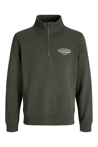 Jack & Jones makoto Halfzip Πράσινο Ανδρικό Φούτερ 12278608