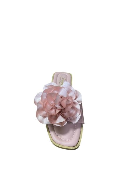 Rose Women's Flat Thin Sole Floral Slippers