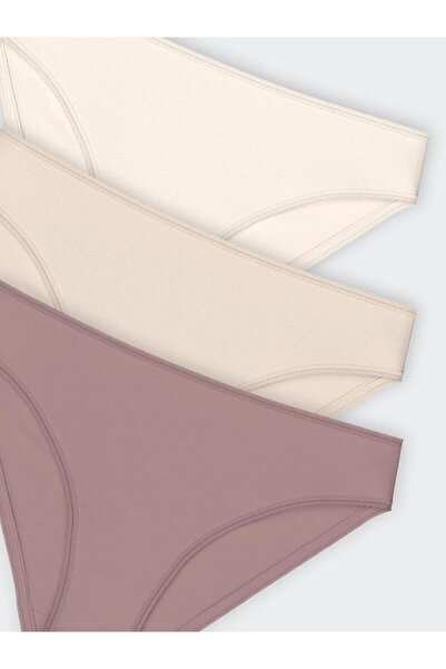 LC Waikiki LCW DREAM Düz Bikini Külot 3'lü (W5)