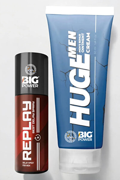 BİG POWER Muhteşem İkili Set Penis Büyütücülü ve Geciktiricili Etkili 16 ml S...