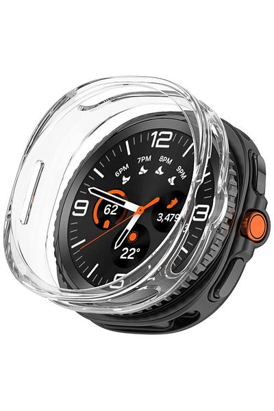 Novatis Galaxy Watch 8 44mm Compatible Case Transparent Tpu 360 Full Protection Silicone Screen Protector