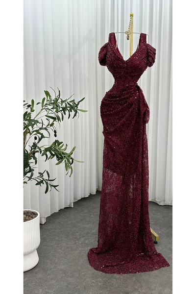 Diva style فستان سهره دانتيل مطرز