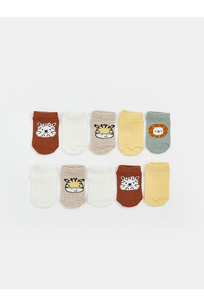 LC Waikiki New Season Printed Baby Boy Booties Socks 10 Pcs - S5Kv95Z1