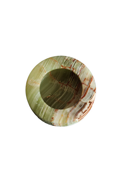 taru pasaj Original Handmade Onyx Natural Stone Ash Tray – Decorative 3 Tier Ashtray 7.6 cm