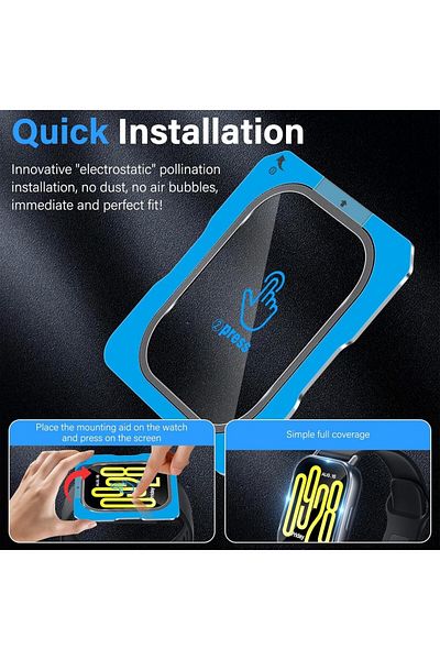 Dexmon Redmi Watch 5 Active Compatible Glass 9H Screen Protector Shock Absorbing with Easy Installation Apparatus