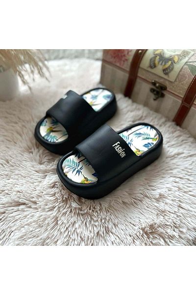 dehaine Women's casual slippers, comfortable, Clogs style, Black, XF34