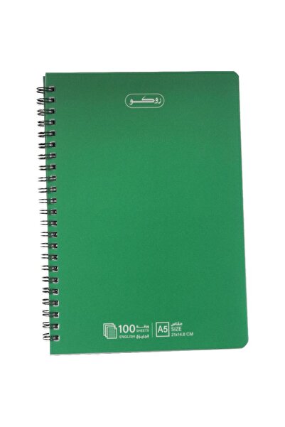 Roco دفتر ملاحظات، A5، 100 ورقة، مسطرين (إنجليزي)، أخضر