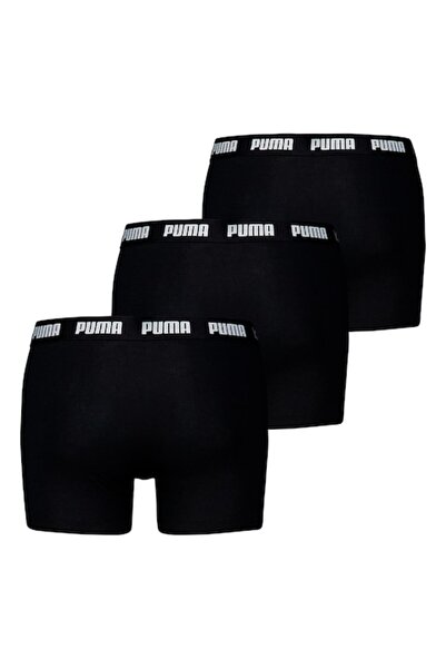 Puma , Set de boxeri cu banda logo in talie - 3 perechi, Alb, Negru, 2XL
