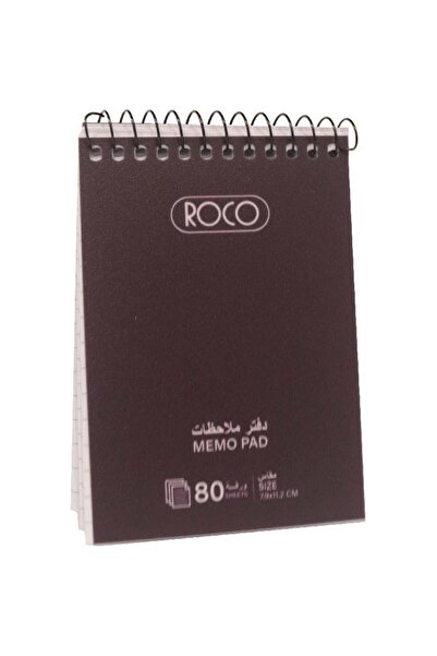 Roco دفتر ملاحظات، حجم الجيب، سادة، 7.9 × 11.2 سم، 160 صفحة (80 ورقة)، مسطر، ...