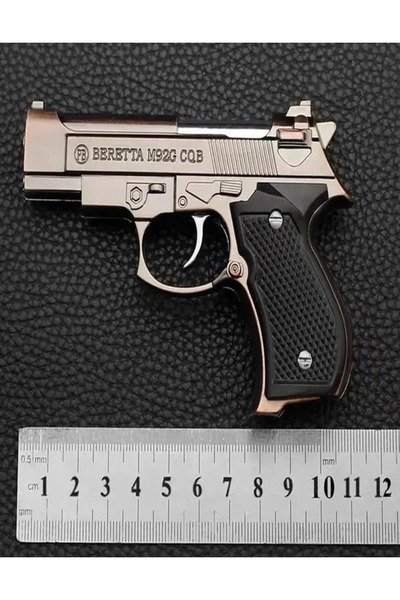 H.D ÇAKİBİÇAK DÜNYASİ Mini Tabanca Görünümlü Metal Gazlı Çakmak