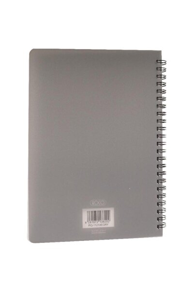 Roco دفتر ملاحظات، A5، 100 ورقة، مسطرين (إنجليزي)، رمادي