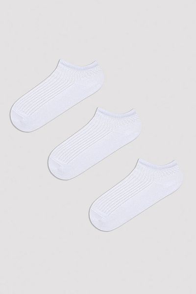 pırıltı sepeti 3 Pairs of Cotton Perforated Breathable Booties Socks
