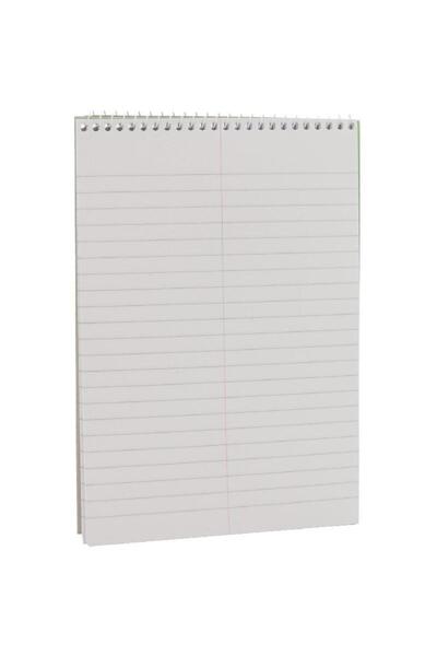 Roco دفتر ستينو، 6 × 9 بوصة، 80 صفحة (40 ورقة)، مسطر جريج، أخضر