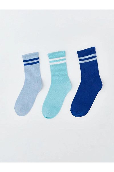 LC Waikiki Șosete LCW ECO cu dungi pentru băiat, pachet de 3 (W5)