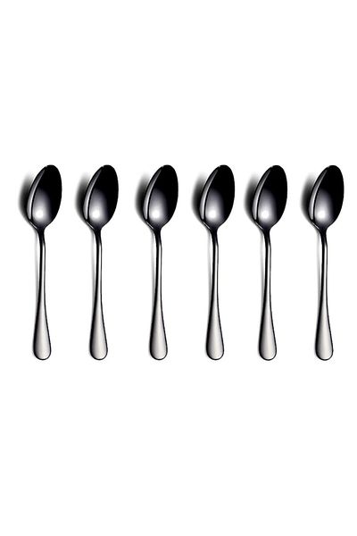 Berglander Set 6 stainless steel teaspoons CTWSBCFS6 black