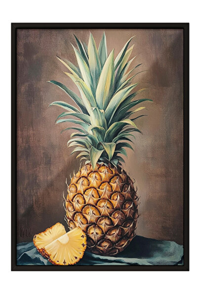 Zestia Tablou cu ramă neagră, Portret de femeie cu floarea-soarelui, Poster d...