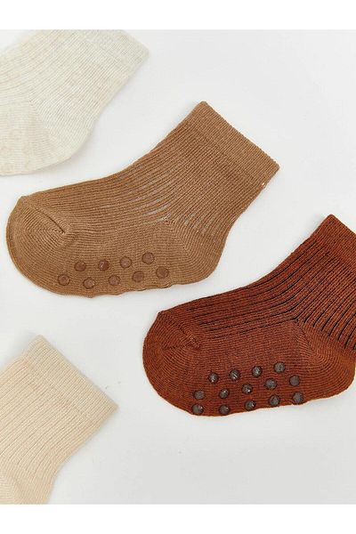 LC Waikiki Чорапи до глезена с шарки за бебе момче LCW baby, чифт от 5 (W5)