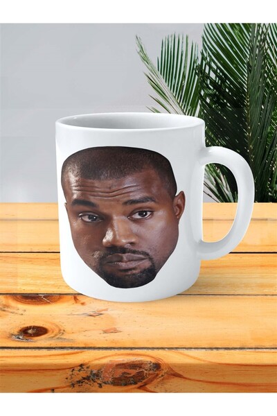 ART HEDİYE Kanye West Baskılı Kupa Bardak Kişiye Özel Model 2