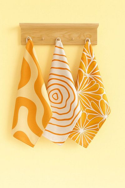 Alseko Concept Flora 05 35X50Cm 3 Pieces Cotton Kitchen Oven Towel