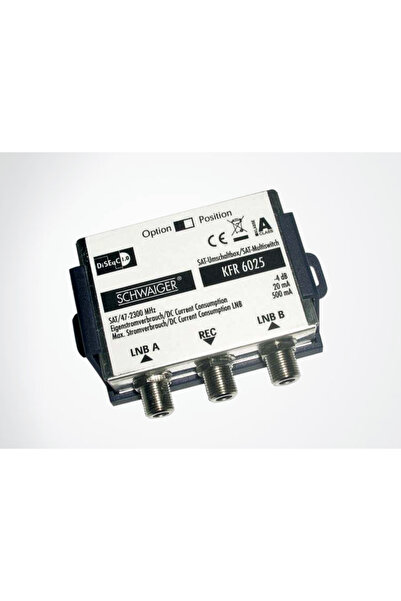 Schwaiger Switch Diseqc 2/1 LNB Çoklu Dağıtım Anahtarı uydu salteri LNB A - L...