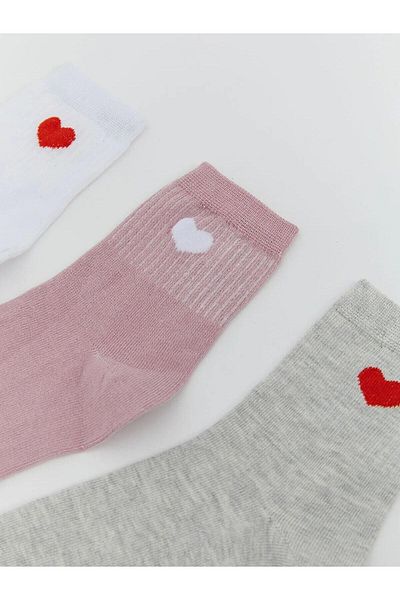 LC Waikiki Șosete pentru fete cu model LCW Kids, pachet de 5 (W5)