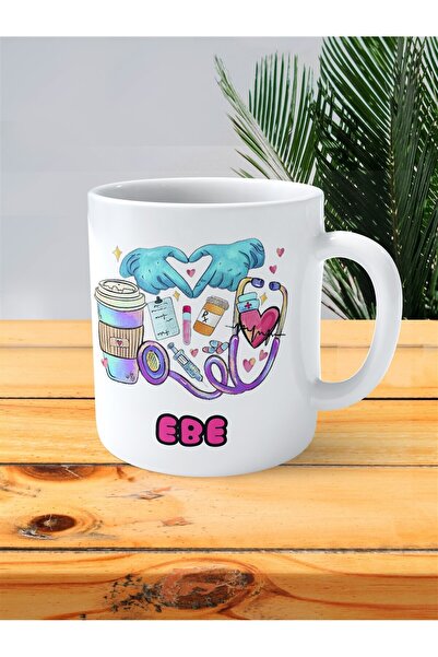 ART HEDİYE كوب مطبوع على شكل قلب من إيبي إيبي