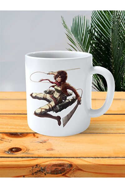 ART HEDİYE Shingeki no Kyojin Attack on Titan printed cup Mikasa Ackerman in ...