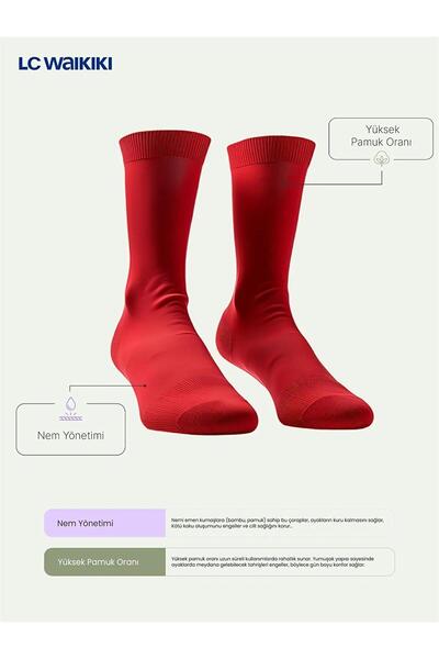 LC Waikiki LCW Kids Desenli Erkek Çocuk Soket Çorap 5'li (W5)