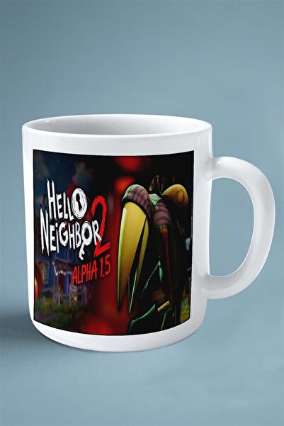ART HEDİYE hello neighbor Mobil Oyun Baskılı Kupa Bardak Çift Taraflı baskı k...