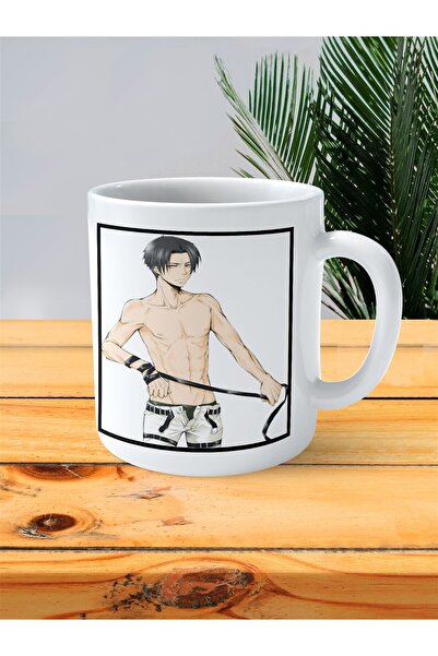 ART HEDİYE شينجيكي نو كيوجين هجوم العمالقة كوب مطبوع عليه ليفي أكرمان