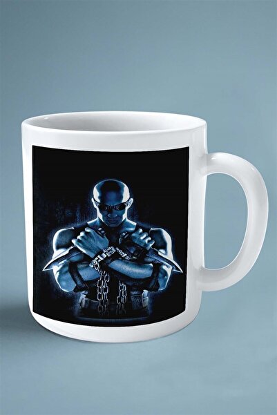ART HEDİYE The Chronicles of Riddick Oyun Baskılı Kupa Bardak Çift Taraflı Ba...
