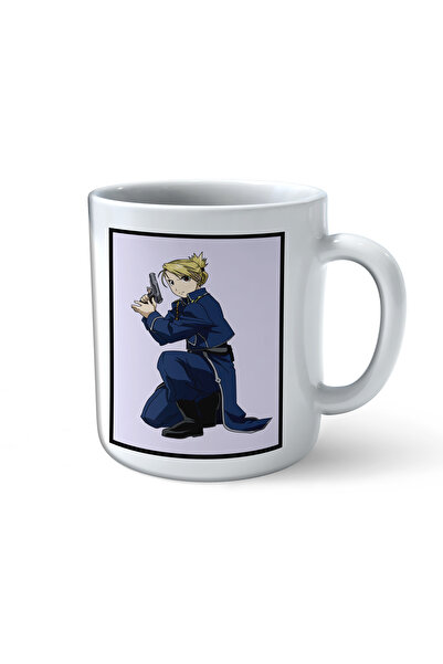 ART HEDİYE كأس مطبوع عليه Fullmetal Alchemist Brotherhood أوليفر ميرا أرمسترونج