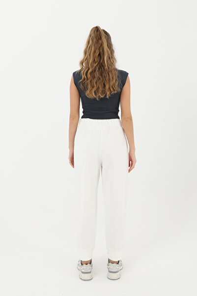 Modamorfo Women's Rib Detailed Sweatpants - 30189Pnt