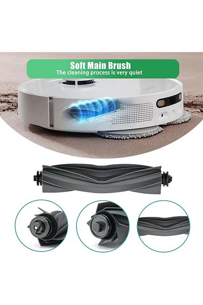 RotRever For Dreame Bot L10S Ultra/Pro-S10 Pro,S10+,X10+(Plus)Xiaomi Vacuum Mop Replacement Main Brush Kit-1Pcs