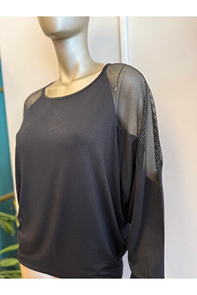 DOLCE QUEEN Kadın Bisiklet Yaka File Detaylı Bluz