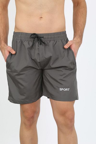 Celira Men's Zipper Pocket Swim Shorts Smoked